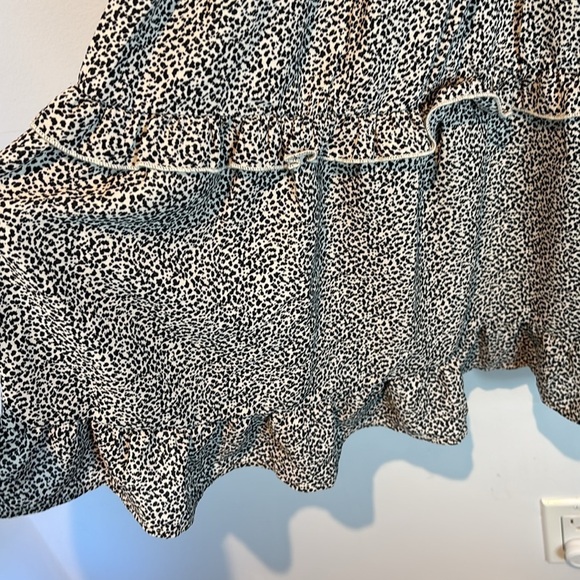 NWT Sienna Sky Knee Length Sun Dress smocked stretch Top tiered skirt size small - Picture 9 of 11